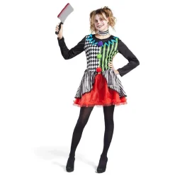 Déguisement adulte clown tour de cou et robe taille M-Gifi Best