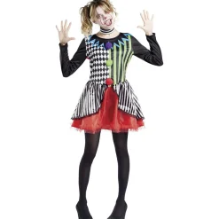 Déguisement adulte clown tour de cou et robe taille L-Gifi Discount