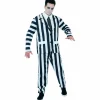 Déguisement adulte costume rayé Halloween taille L-Gifi Sale