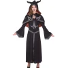 Déguisement adulte diablesse robe et cape-Gifi Online