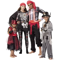 Déguisement adulte Halloween squelette tshirt Taille unique-Gifi Sale