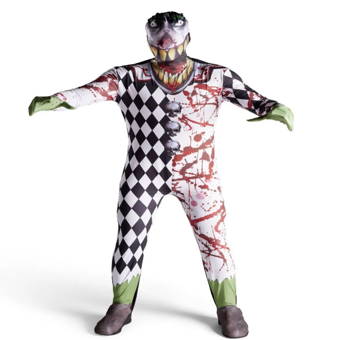 Déguisement adulte Halloween monstre clown combinaison - Taille unique-Gifi
