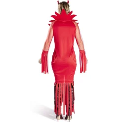 Déguisement adulte Halloween diablesse robe serre-tête rouge - Taille M-Gifi New