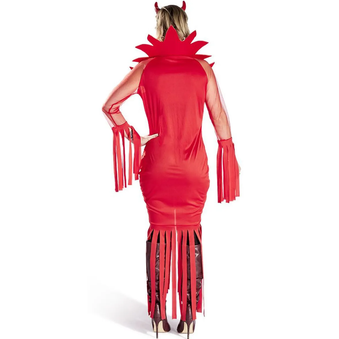 Déguisement adulte Halloween diable robe serre-tête rouge - Taille L-Gifi Hot