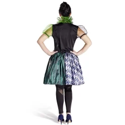 Déguisement adulte Halloween clown robe serre-tête collier - Taille L-Gifi Outlet