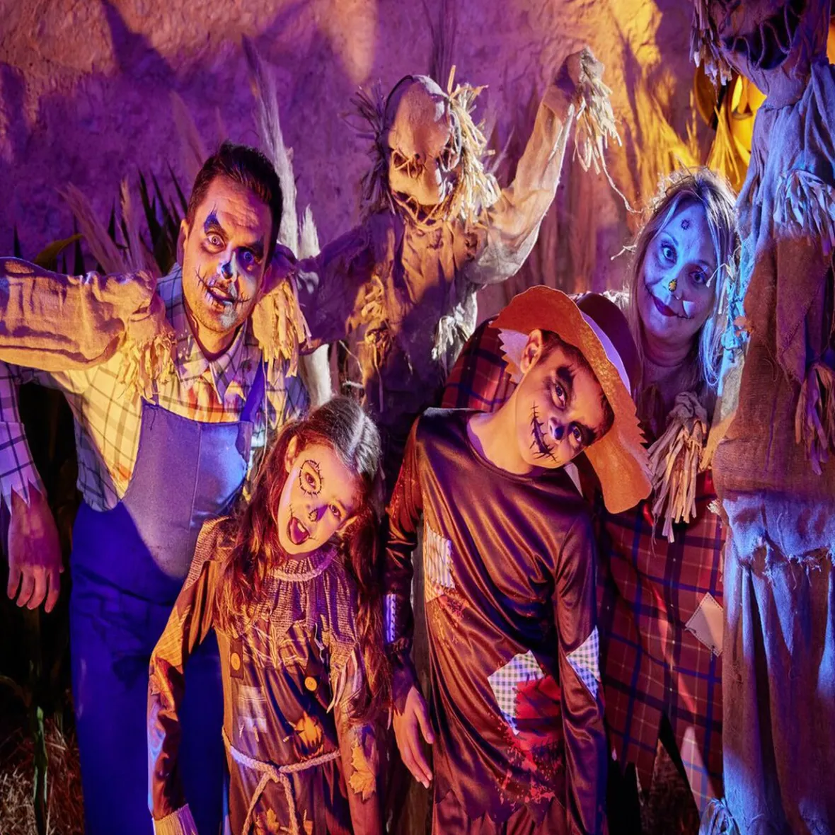 Déguisement adulte Halloween épouvantail poncho - Taille unique-Gifi Hot