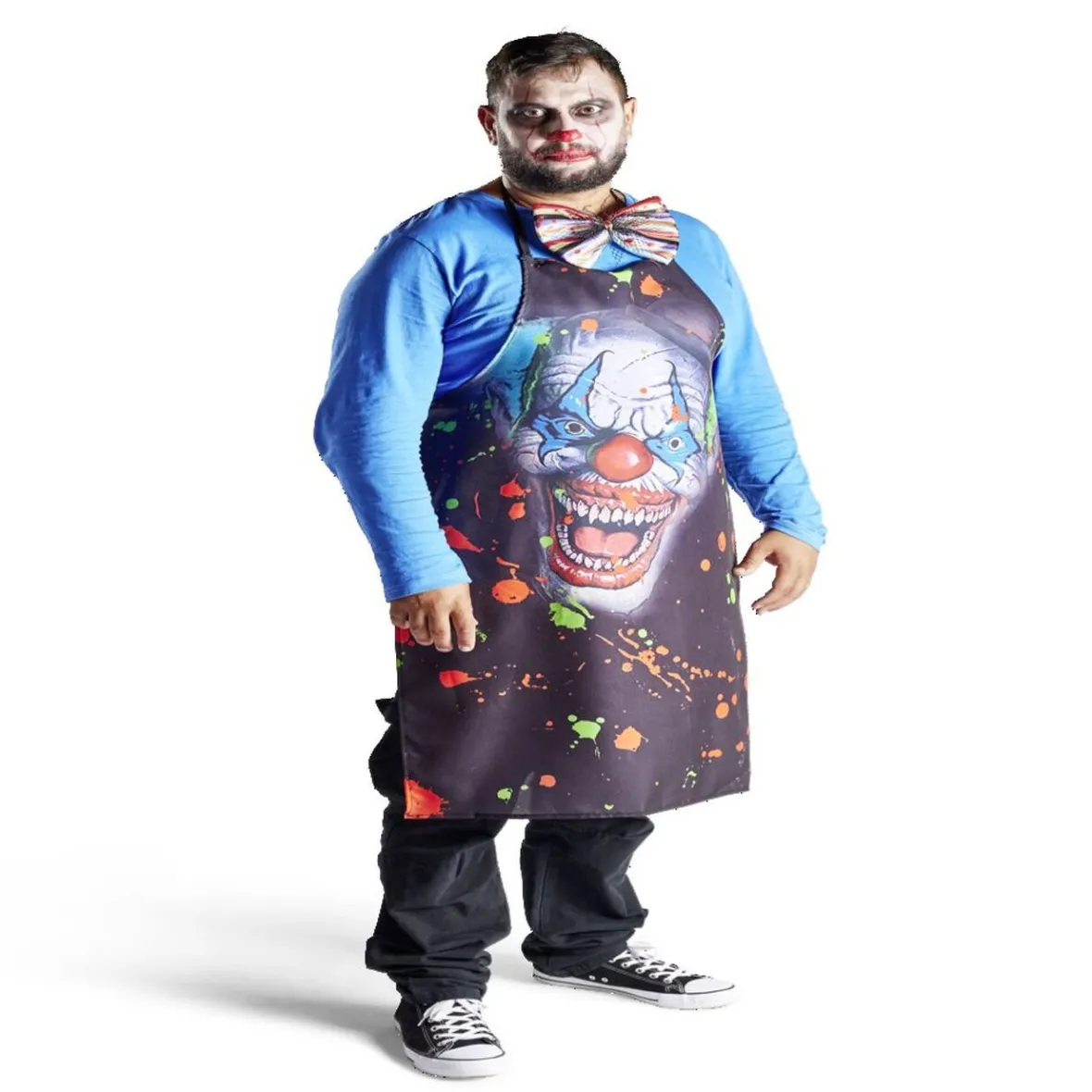 Déguisement adulte tablier clown Halloween taille unique-Gifi