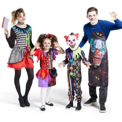 Déguisement adulte tablier clown Halloween taille unique-Gifi