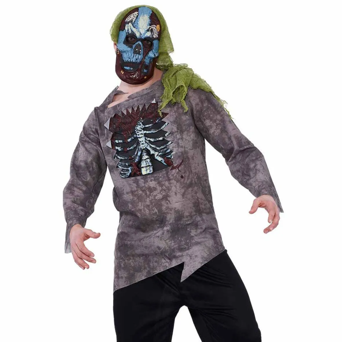 Déguisement adulte zombie Halloween-Gifi Discount