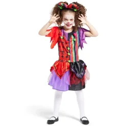 Déguisement enfant clown serre-tête et robe 7/10 ans-Gifi Discount