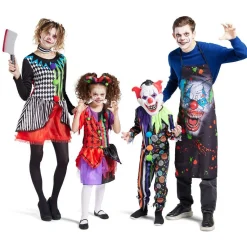 Déguisement enfant clown serre-tête et robe 7/10 ans-Gifi Discount