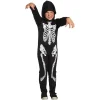 Déguisement enfant combinaison squelette Halloween 4/6 ans-Gifi Hot
