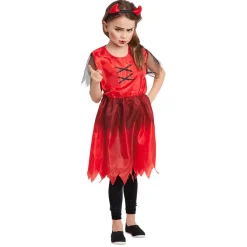 Déguisement enfant diablesse Halloween 7/10 ans-Gifi Clearance