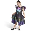 Déguisement enfant fée squelette robe et ailes multicolore 7/10ans-Gifi