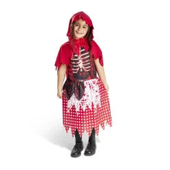 Déguisement enfant Halloween chaperon rouge gothique 7/10 ans-Gifi Hot
