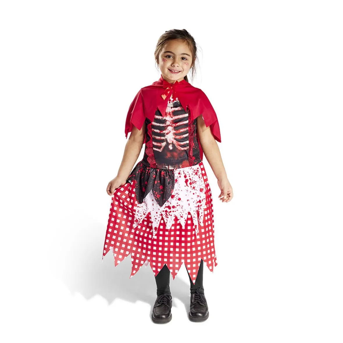 Déguisement enfant Halloween chaperon rouge gothique 7/10 ans-Gifi Hot