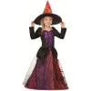 Déguisement enfant Halloween sorcière 7/10 ans-Gifi Online