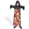 Déguisement enfant Halloween tunique crâne flamme 4/6ans-Gifi Hot