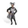 Déguisement enfant Halloween arlequin noir et blanc robe 7/10ans-Gifi Hot