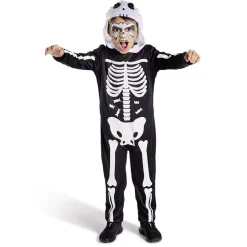 Déguisement enfant Halloween squelette combinaison 11/14ans-Gifi Clearance