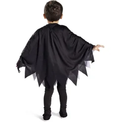 Déguisement enfant Halloween araignée poncho noir et blanc TU-Gifi Online