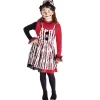 Déguisement enfant Halloween clown robe chapeau rouge noir 7/10ans-Gifi Clearance