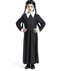 Déguisement enfant Mercredi Addams robe et col 7/10 ans-Gifi New