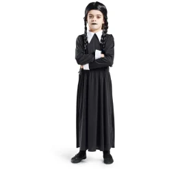 Déguisement enfant Mercredi Addams robe et col 7/10 ans-Gifi New