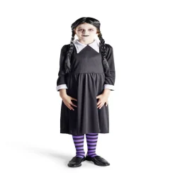 Déguisement enfant Mercredi Addams robe et col 11/14 ans-Gifi Outlet