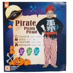Déguisement enfant Pirate squelette 7/10 ans-Gifi Sale