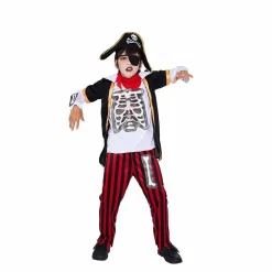 Déguisement enfant pirate zombie Halloween 11/14 ans-Gifi Outlet