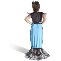 Déguisement enfant sirène robe et serre-tête noir et violet 11/14ans-Gifi New