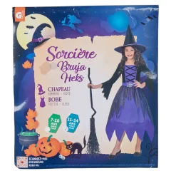Déguisement enfant sorcière violette 7/10 ans-Gifi Clearance