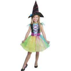 Déguisement enfant sorcière arc en ciel Halloween 4 à 6 ans-Gifi Sale