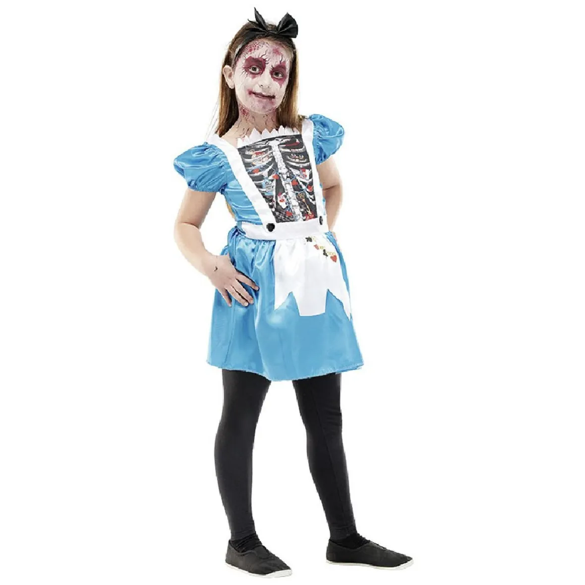 Déguisement enfant zombie Alice Halloween 7 à 10 ans-Gifi Best