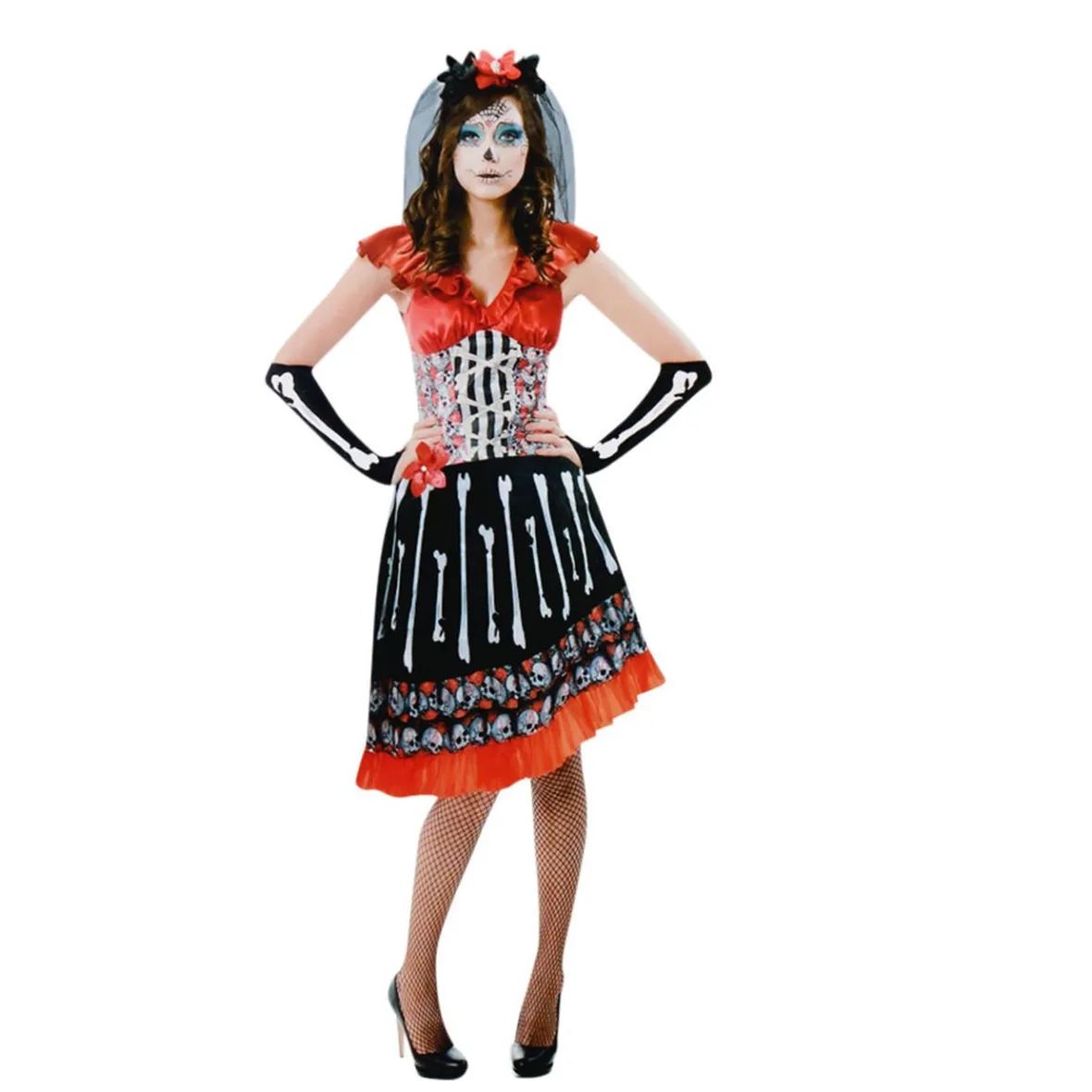 Déguisement femme day of the dead-Gifi New
