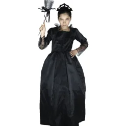 Déguisement fille reine noire Halloween 11/14 ans-Gifi Online