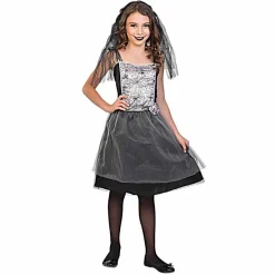 Déguisement fille robe toile d'araignée Halloween 11/14 ans-Gifi Outlet