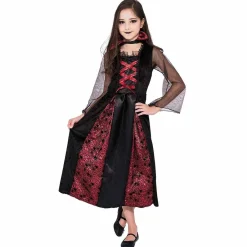 Déguisement fille robe vampire Halloween 11/14 ans-Gifi