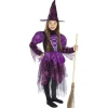 Déguisement sorcière fille violet 11/14 ans-Gifi Outlet