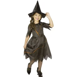 Déguisement sorcière noir fille 11/14 ans-Gifi Discount