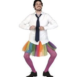 Déguisement tutu et collant coloré Homme danceuse étoile-Gifi Best
