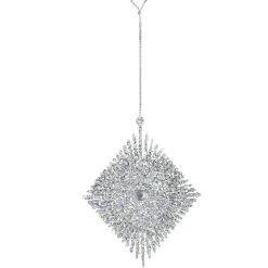 Diamant argenté à suspendre x 2 déco Noël-Gifi Sale