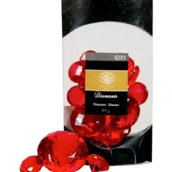 Diamants déco rouge-Gifi