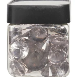 Diamants décoratifs argentés transparents-Gifi Clearance