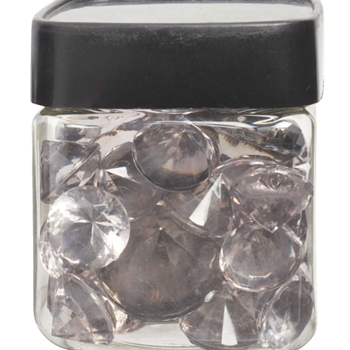 Diamants décoratifs argentés transparents-Gifi Clearance