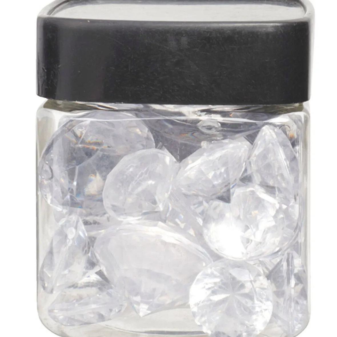 Diamants décoratifs blancs transparents-Gifi Online