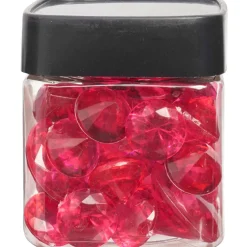 Diamants décoratifs roses fuchsia transparents-Gifi Online