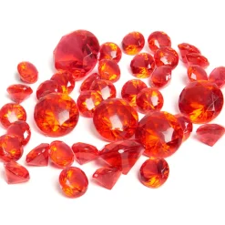 Diamants décoratifs rouges transparents-Gifi Best