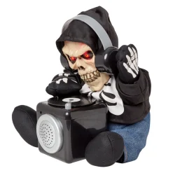 DJ squelette animé et Sonore décoration Halloween-Gifi Sale